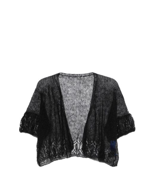 Mes Demoiselles Black Ruffled Hanan Cardigan