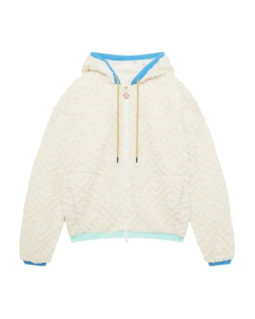 Casablanca White Shearling Jacket for men