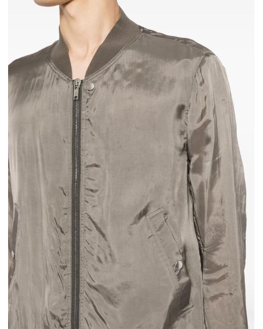 Rick Owens Gray Classic Flight Bomber Jacket for men