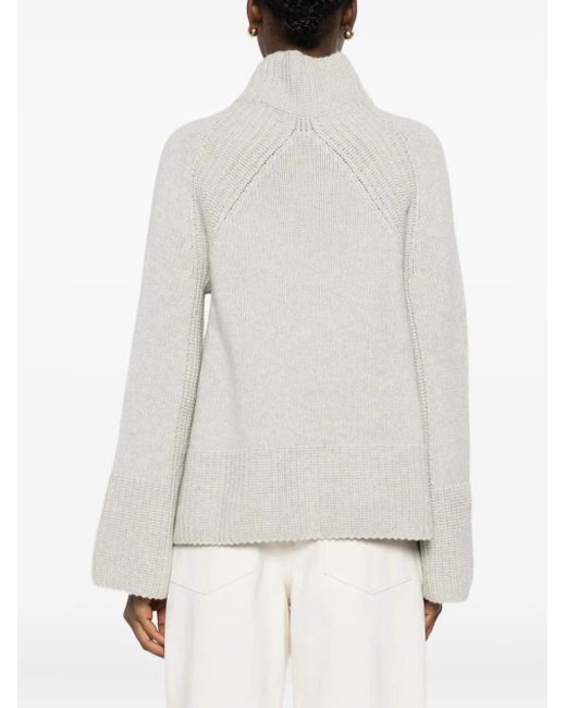 Kujten White Cashmere Sweater