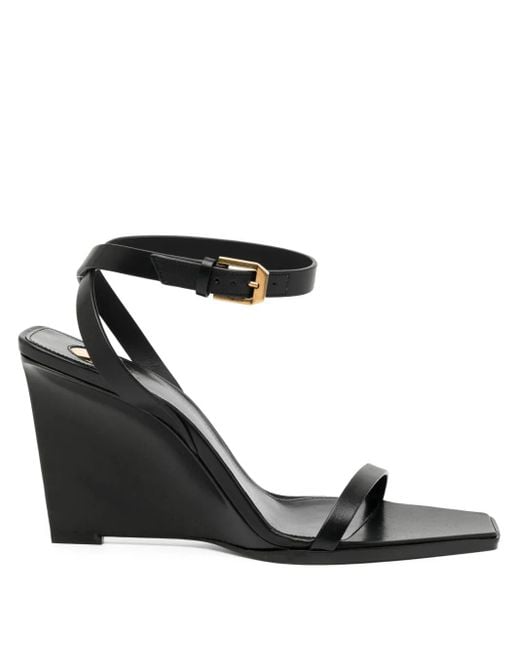 Saint Laurent Black 90Mm Nicla Sandals