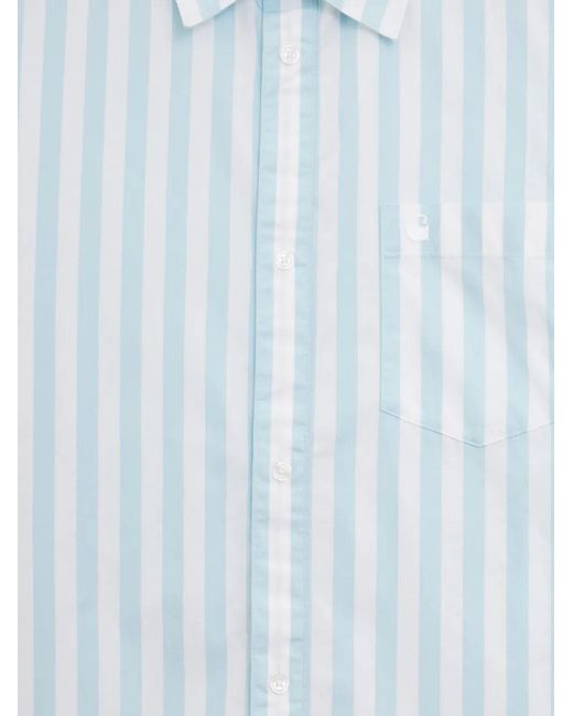 Carhartt Blue Royce Striped Shirt