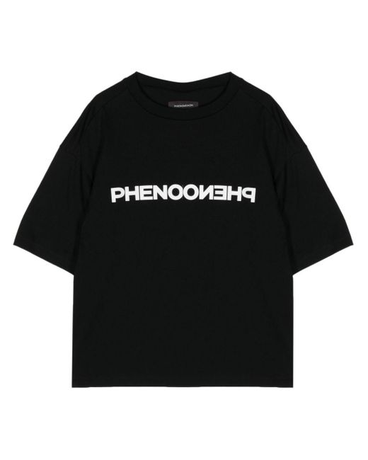 Fumito Ganryu Black X Phenomenon Logo-print Cotton T-shirt for men