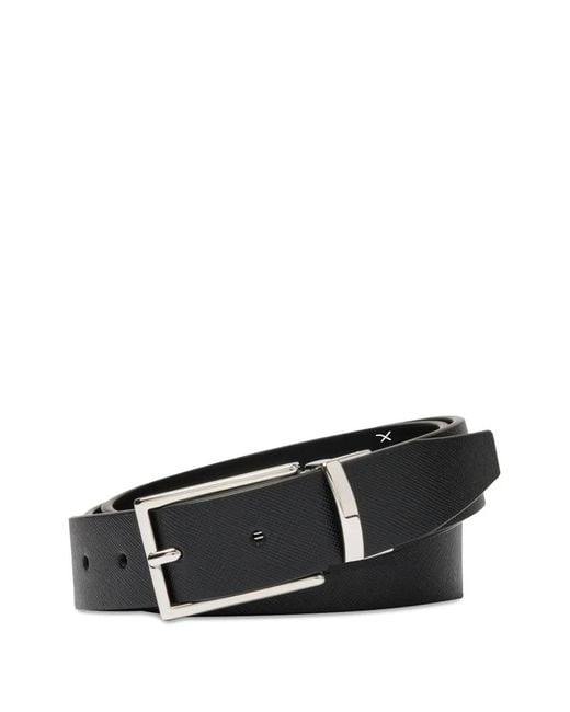 Lancel Black Reversible Adjustable Belt