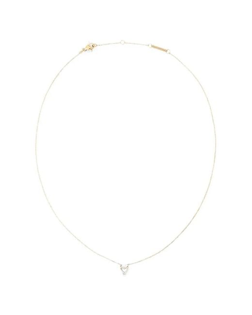 Daniel Wellington White Mirelle Heart-Pendant Necklace