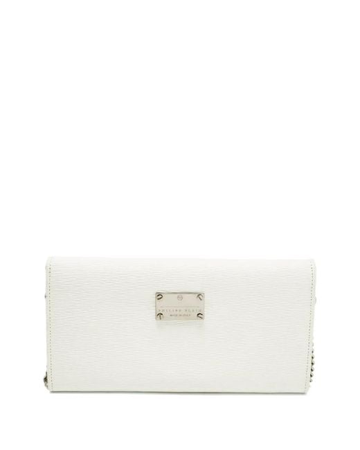 3.1 Phillip Lim White Logo-Plaque Chain Wallet