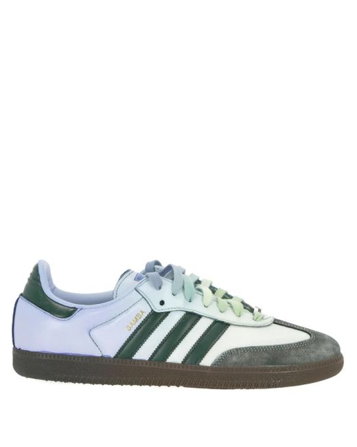 Seddy's Green Customised Addidas Samba Sneakers
