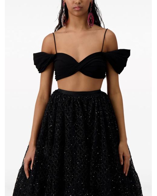 Giambattista Valli ツイストディテール トップ Black