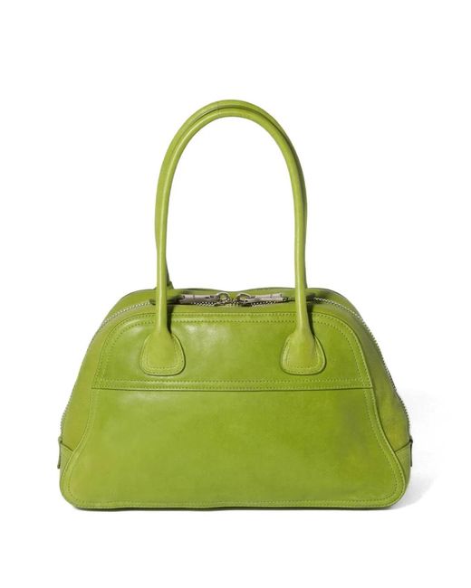 Miu Miu Green Vivant Nappa Leather Bag
