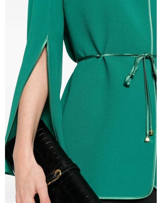 DE SANTIS Green Split Sleeve Jacket