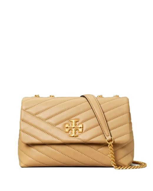 Tory Burch Natural Kira Small Leather Shoulder Bag