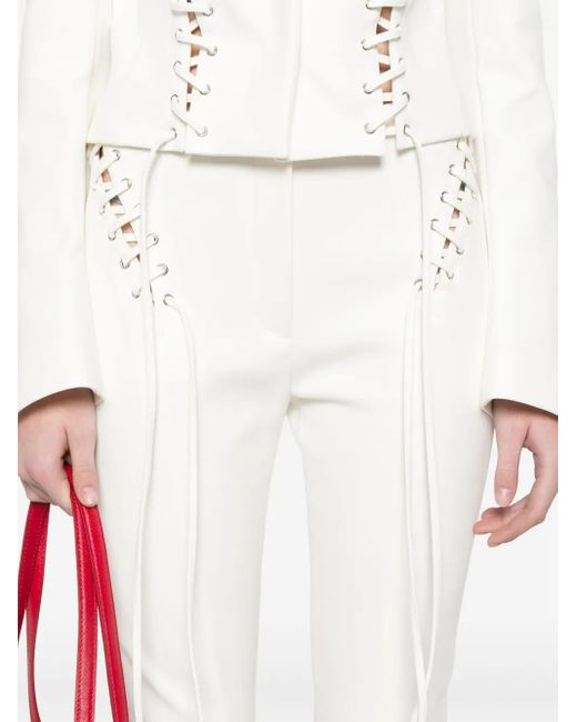 Blumarine Eyelet-detail Trousers White
