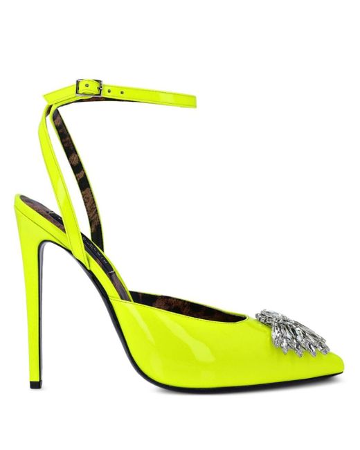 Zapatos con tacón de 120 mm Philipp Plein de color Yellow