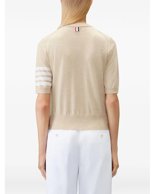 Thom Browne White 4-Bar T-Shirt