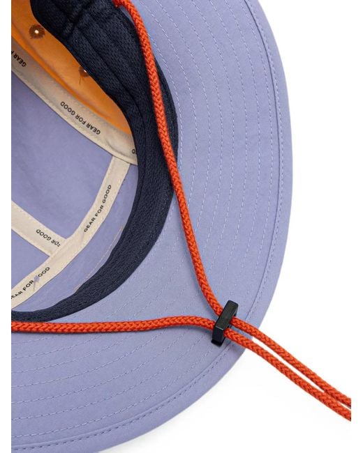 COTOPAXI Blue Logo-Patch Panelled Bucket Hat