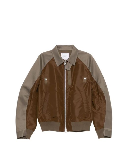 Sacai Brown Jackets for men