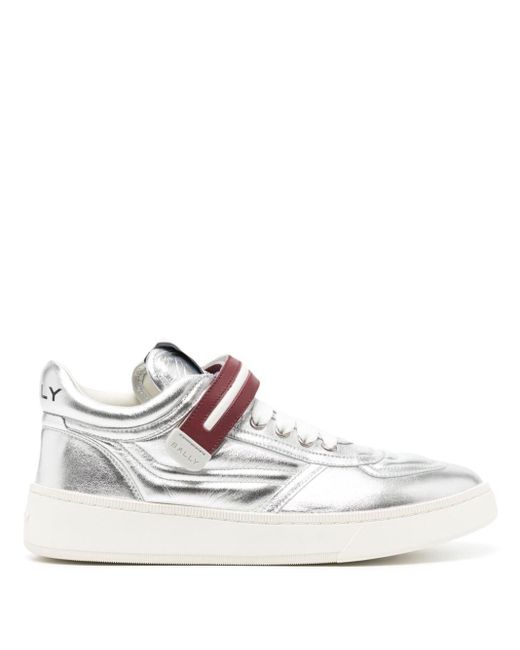 Bally White Leather Touch-strap Sneakers for men