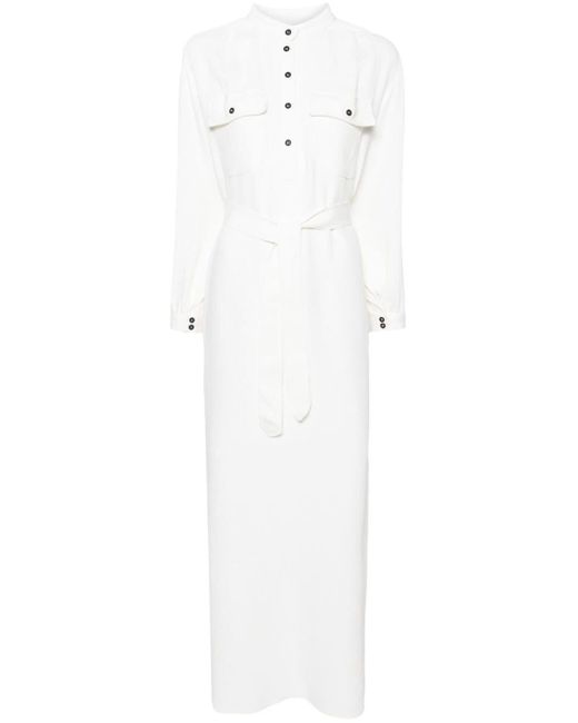 Robe-chemise à coupe longue A.P.C. en coloris White