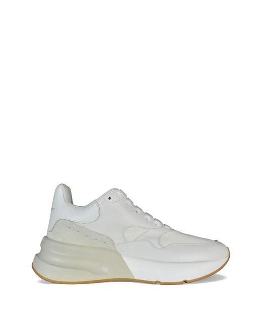 McQueen White Oversize Runner Sneakers for men