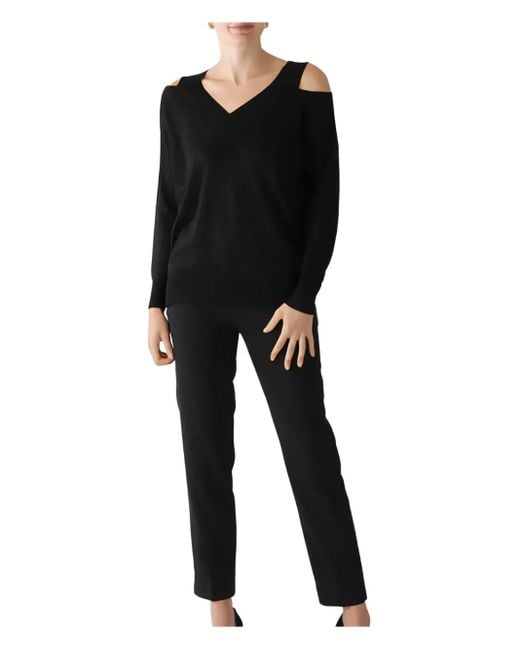 Maglione Con Scollo A V di D.exterior in Black