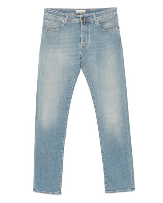 Jean À Coupe Slim Jacob Cohen pour homme en coloris Blue