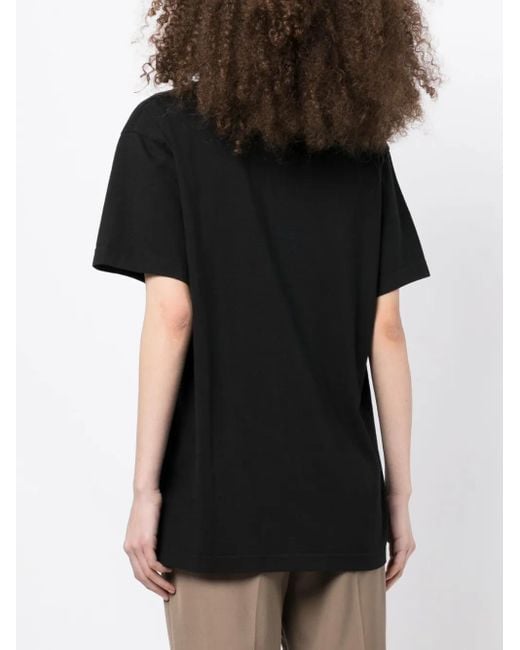 Totême  T-Shirt Met Ronde Hals in het Black