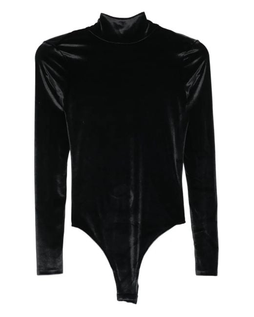 Body con cuello alto Mugler de color Black