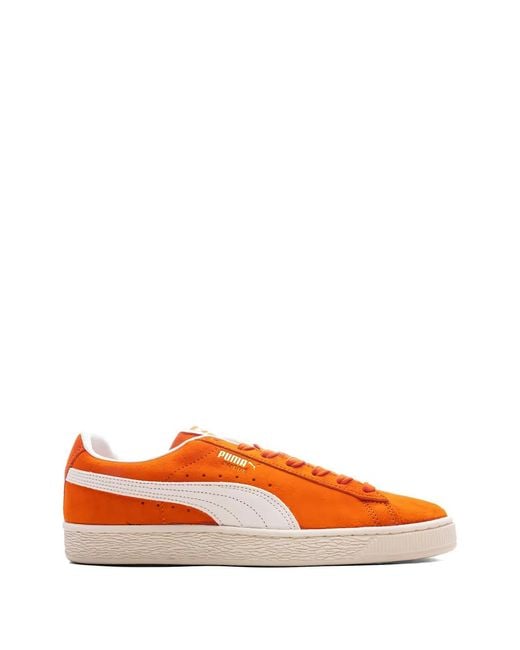 PUMA Orange Suede Sneakers