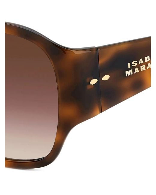Occhiali Da Sole Squadrati Tartarugati di Isabel Marant in Brown