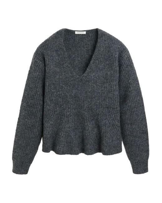 By Malene Birger Cova Vネックセーター Gray