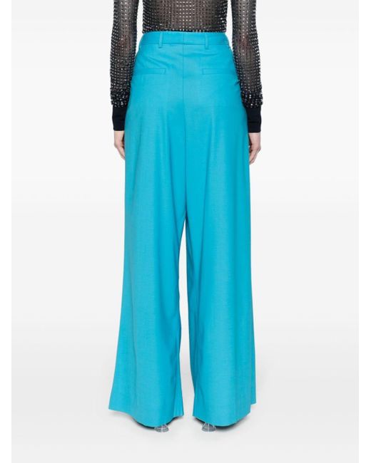 Pantalon ample à taille-haute GIUSEPPE DI MORABITO en coloris Blue