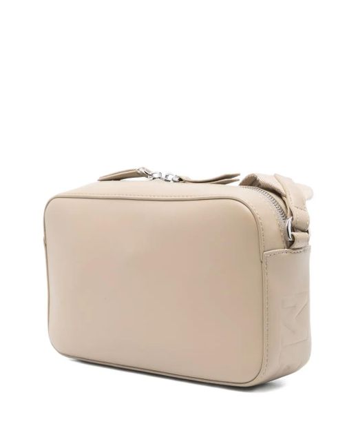 Marc O' Polo Natural Small Embossed-logo Crossbody Bag