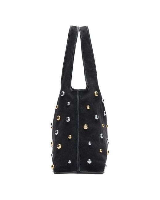 3.1 Phillip Lim Black Dome Studded Tote Bag