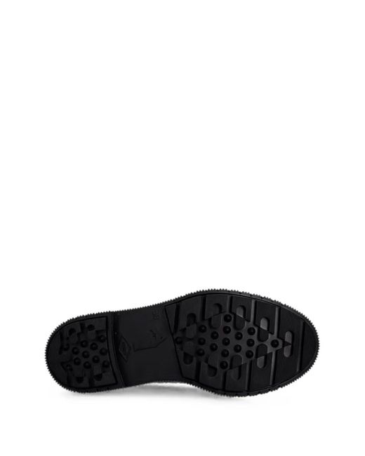 Adieu Black Chunky-Sole Derby Shoes