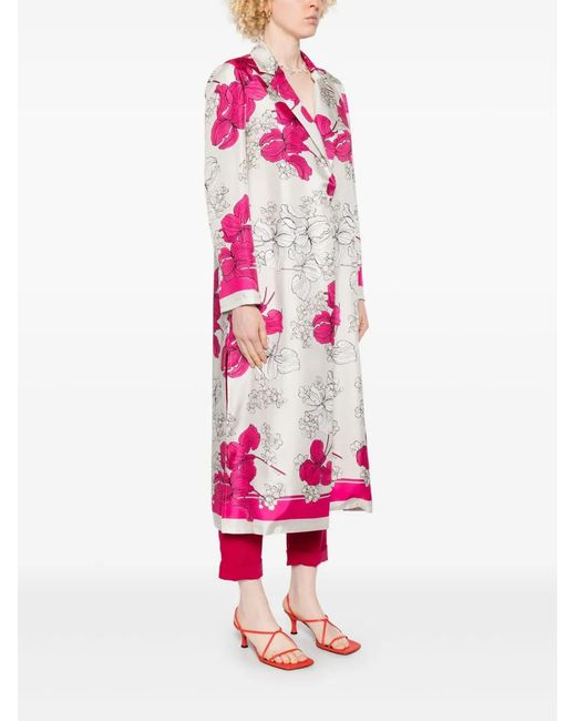 P.A.R.O.S.H. Pink Silk Coat