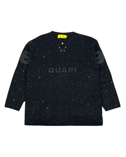GUAPI Blue Knit Hockey Jersey for men