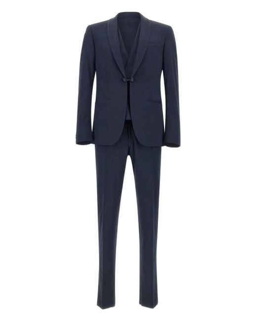 メンズ Corneliani シングルスーツ Blue