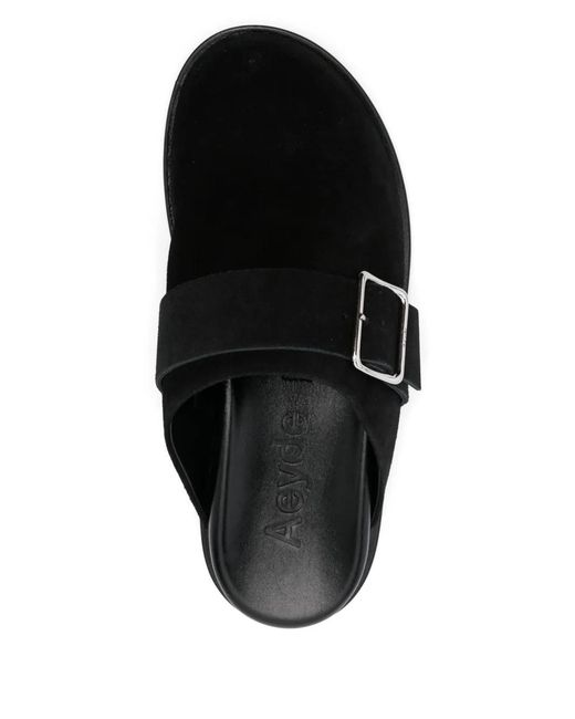 Aeyde Black Finja Mules