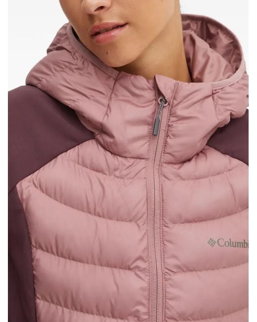Columbia Red Powder Lite Hooded Jacket