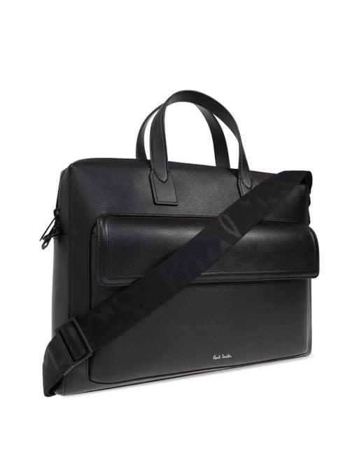 Paul Smith Leren Laptoptas in het Black voor heren