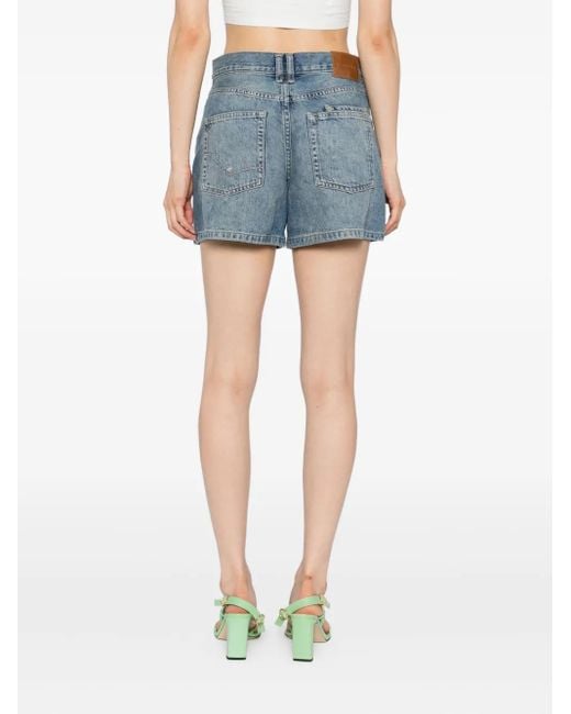 Free People Blue Now Or Never Denim Shorts