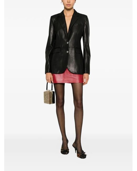 Tagliatore Black Leather Jacket