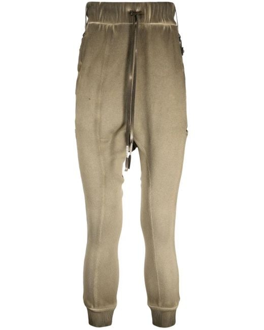 Boris Bidjan Saberi Natural Drawstring-Waist Track Pants for men