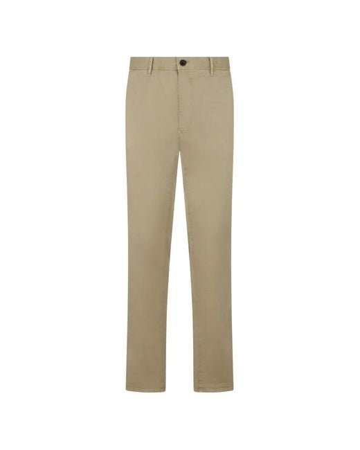 Slowear Natural Button Embroidered Trousers for men