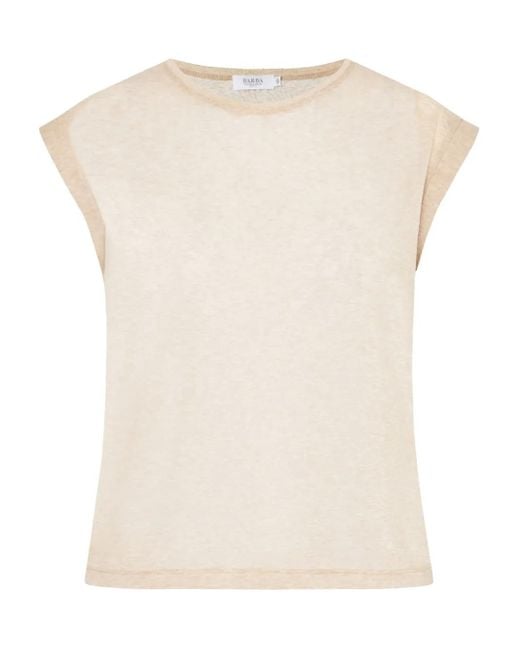 Barba Napoli Natural Cap-Sleeve T-Shirt