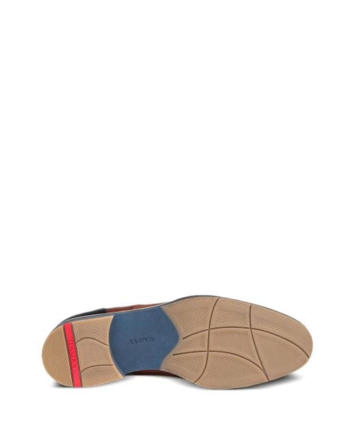 Lloyd Brown Harris Perforated Leather Derby Shoes for men