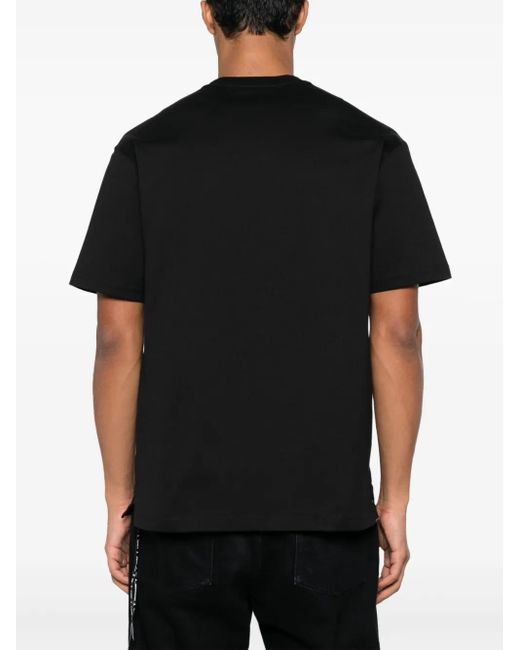 Mastermind Japan Black Graphic-Print Cotton T-Shirt for men