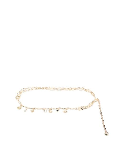 Maje Natural Double Chain Belt With Charms