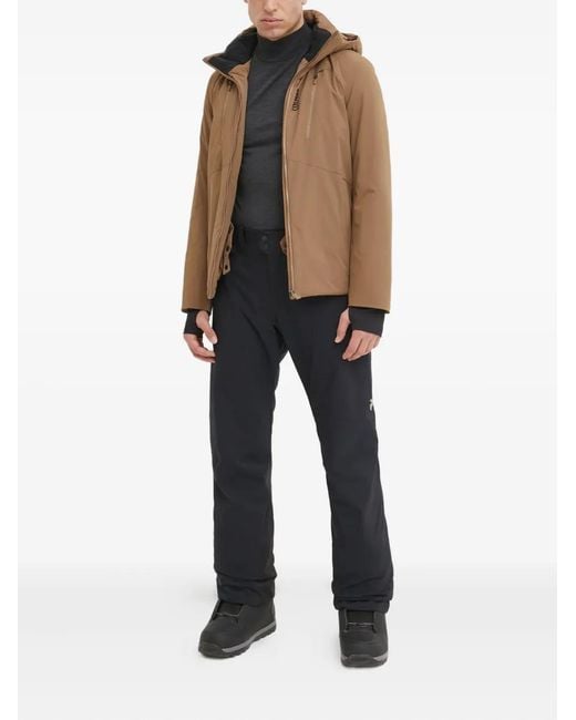 Colmar Brown Zip Hooded Ski Jacket for men