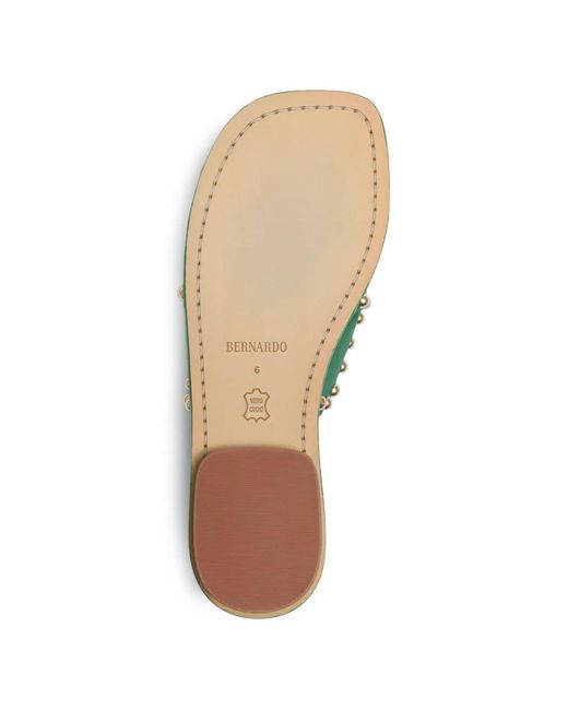 Bernardo Green Agartha Studded Sandals
